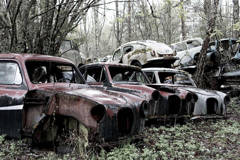 Car cemetery by John Erlandsen